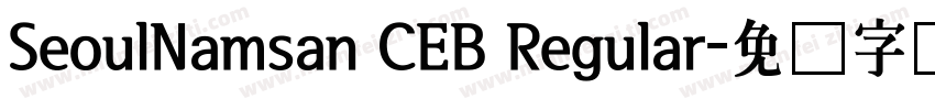 SeoulNamsan CEB Regular字体转换